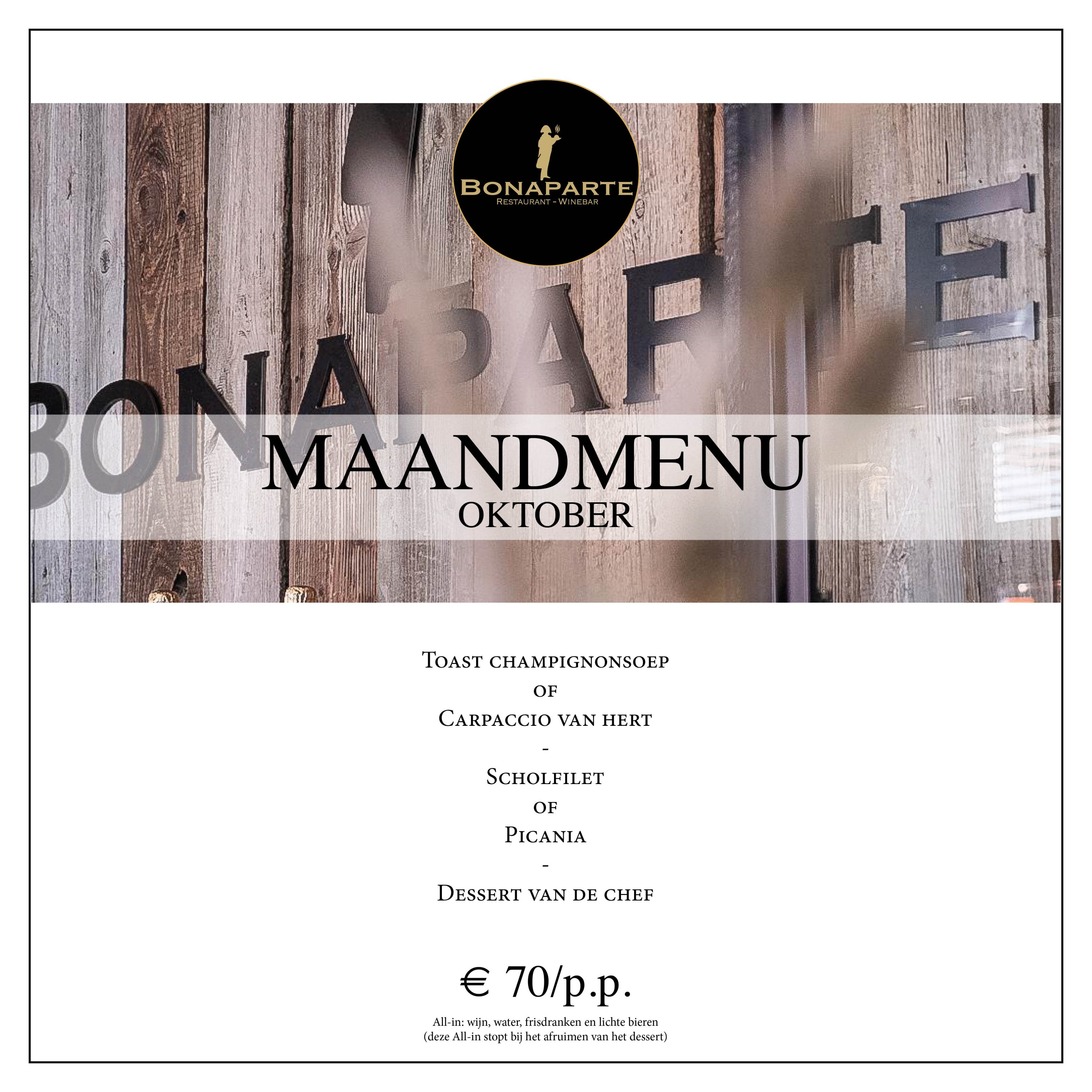 Maandmenu Oktober
